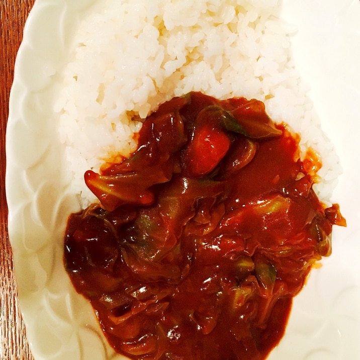 カボチャとキャベツの野菜カレー